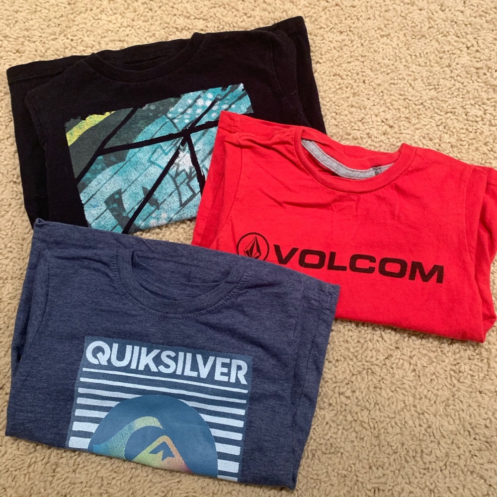 DC, Volcom & Quicksilver T-Shirts, size 3T